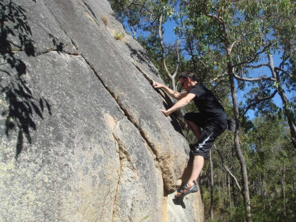 "Rock Climbing at Darlington Boulders Perth"