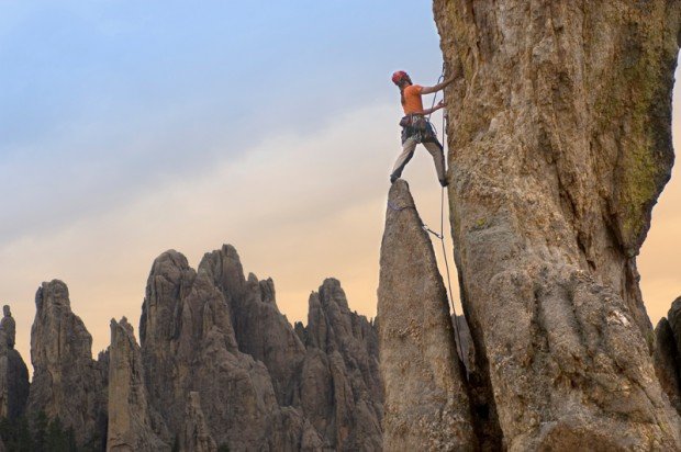 "Rock Climbing at Mountain Quarry"