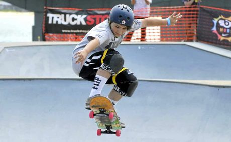 "Skate Boarding in McCallum Skate Park"