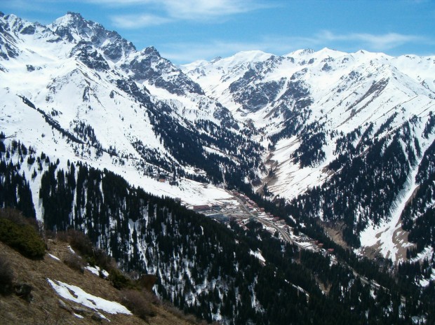 "Skiing in Shymbulak Kazakhstan"