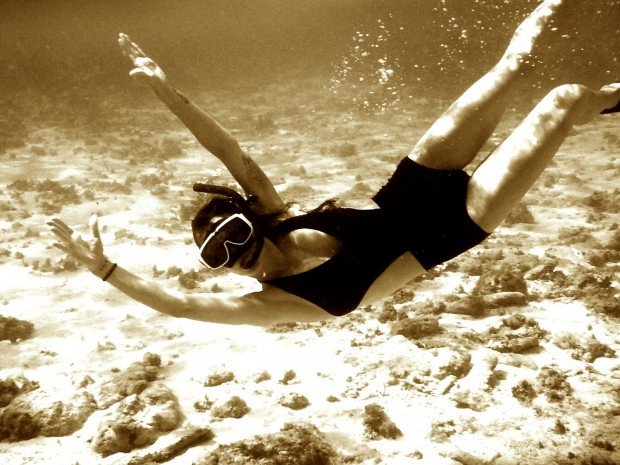 "Snorkeling at Cade's Reef Antigua"