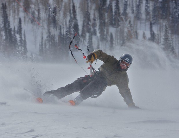 "Snow Kiting at Björkliden Ski Resort"