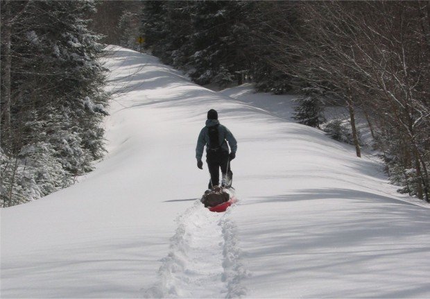 "Snow shoeing at Riksgränsen Ski Resort"