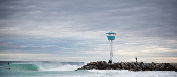 "Surfing at City Beach Perth"