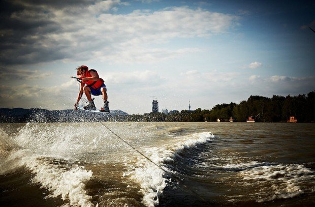 "Wakeboarder in Wien"