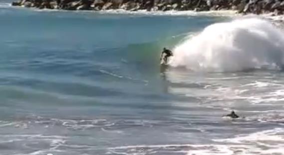 "Surfing at Mandurah Wedge Western Australia"