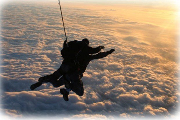 "Awesome view by skydiving in Mimizan"