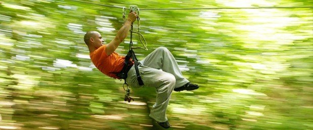 "Canopy fun in Parc Sainte Assise"