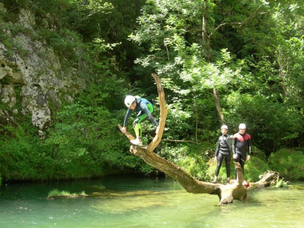 "Canyoning in Gorges de la Dourbie"