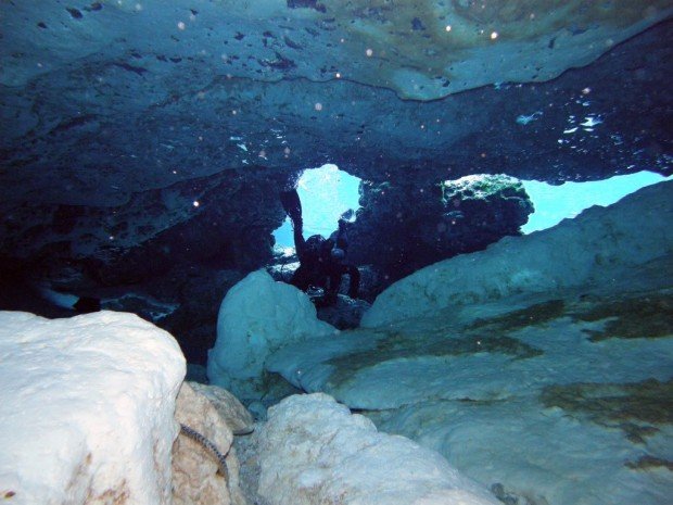 "Cave Diving at Devil's Den"