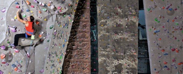 "Indoor Rock Climbing in Gaswerk"