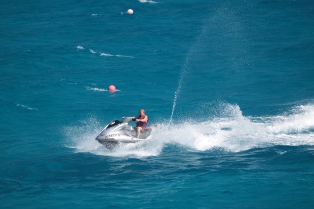 "Jet Skiing at Nissi Beach"