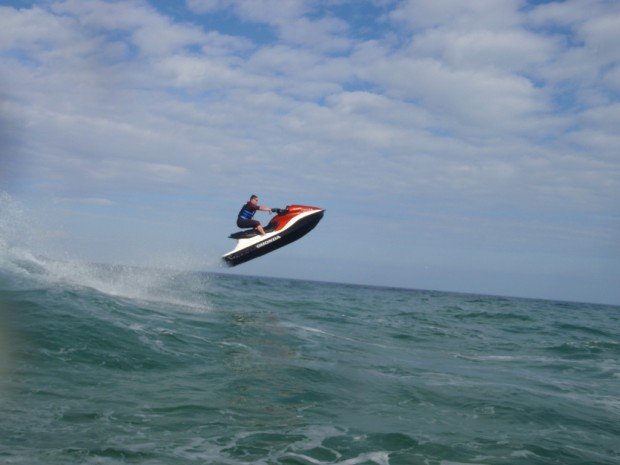 "Jet Skiing at Pompano Beach"