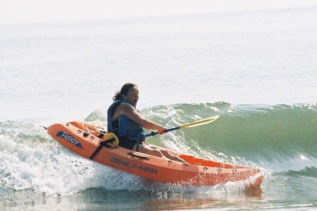 "Kayaking at Outer Banks Beach"