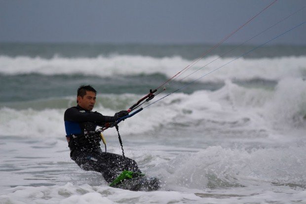 "Kiteboarding at Wrightsville Beach"