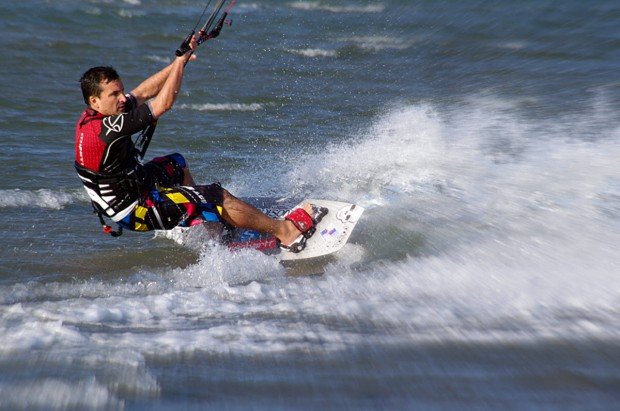 "Kitesurfer in Beauduc"