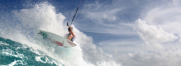 "Kitesurfing at Atlantic Beach Carteret"