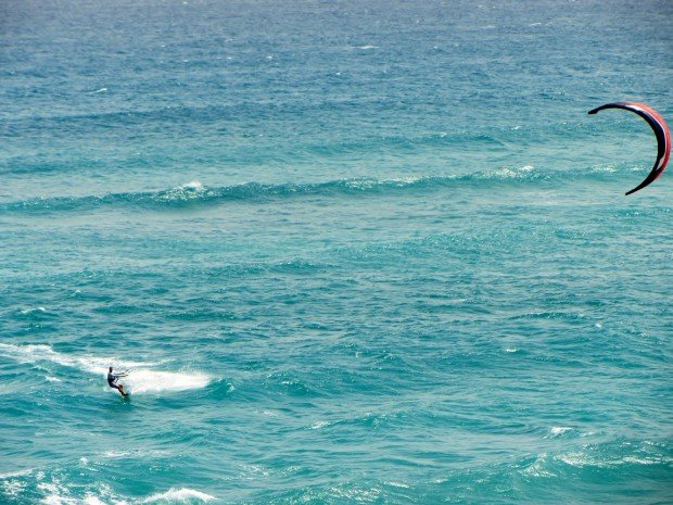 "Kitesurfing at Bradenton Beach"