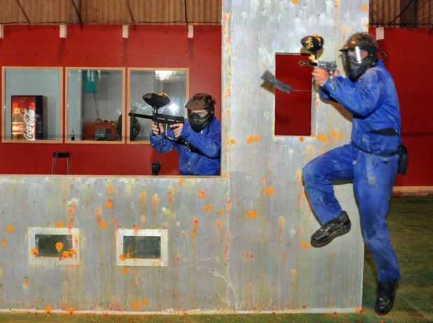 "Paintball game in Liesberg"