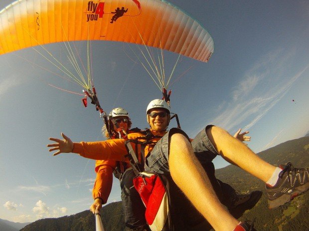 "Paragliding in Radsberg"