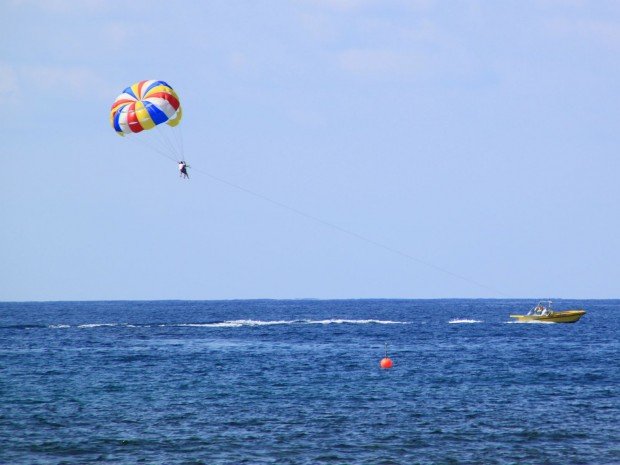 "Parasailing at Makronissos Beach"