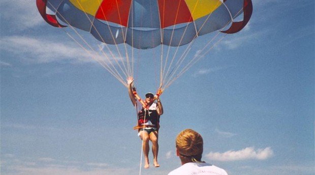 "Parasailing at Wrightsville Beach"