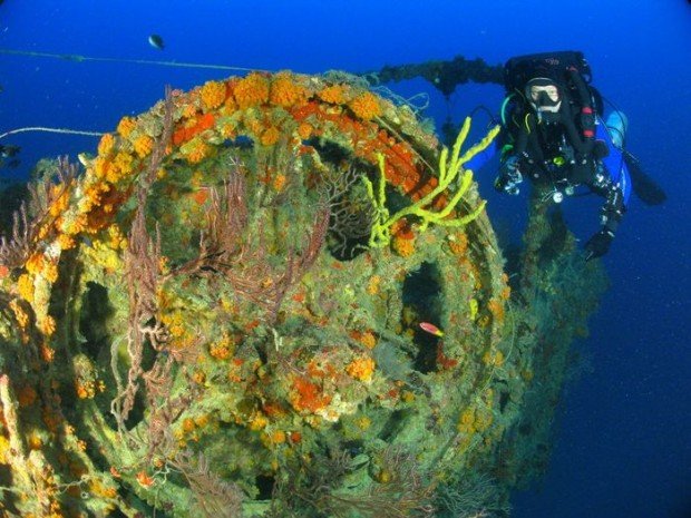 "Scuba diving at the Hydro Atlantic Wreck"