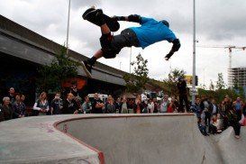 Skate Bowl in Park Spoor Noord, Antwerp