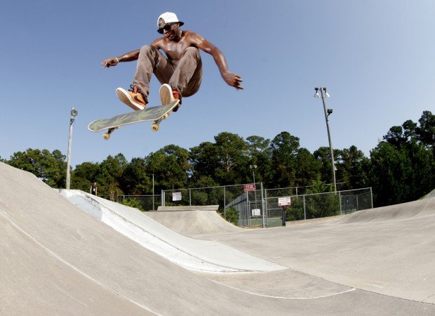 "Skateboarding at Carolina Beach"
