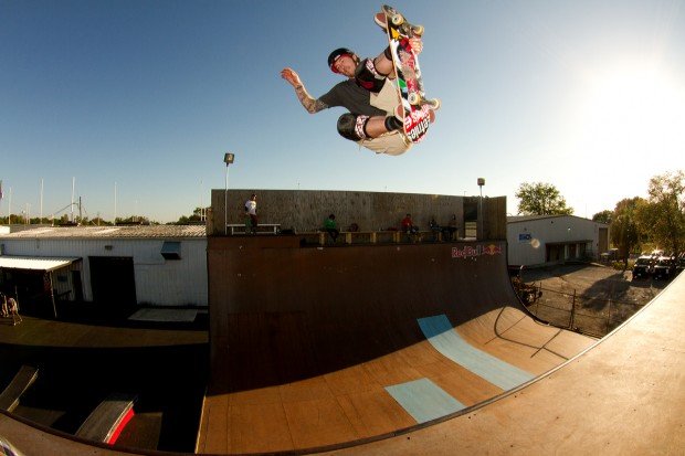 "Skateboarding at Skatepark of Tampa"