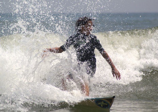 "Surfing at Atlantic Beach"