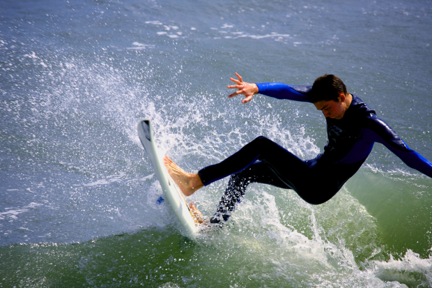 "Surfing at Little Talbot Island"