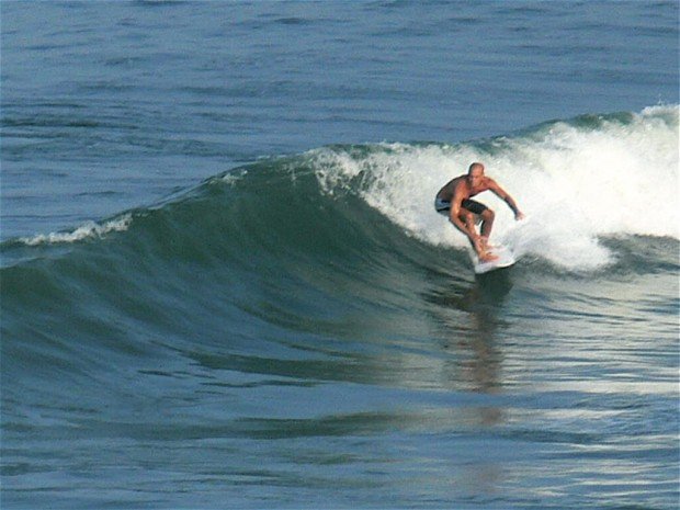 "Surfing at Sandbridge Beach"