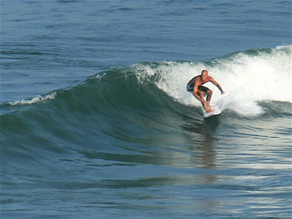 Surfing Sandbridge Beach Outer Banks Virginia Usa