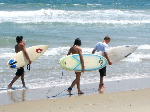 "Surfing at Virginia Beach"
