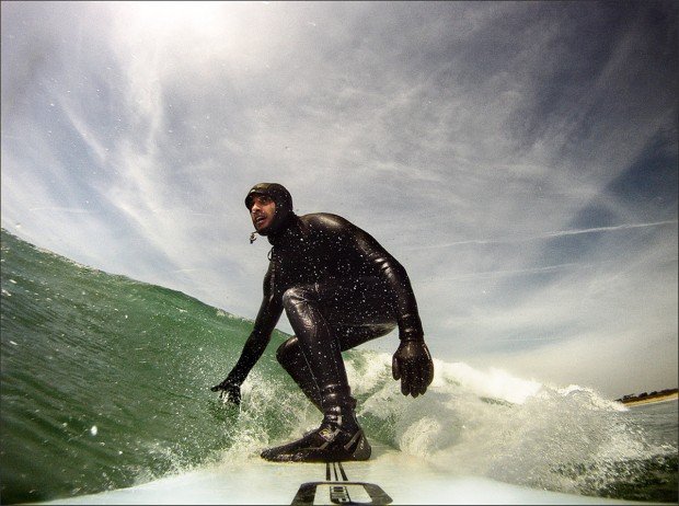 "Surfing in Aytre Lopette"