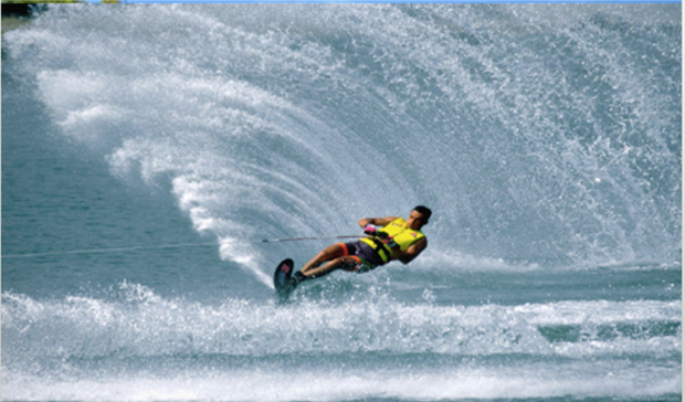 "Water Skiing in L'Isle-Jourdain"