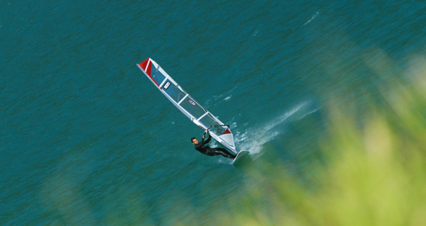 "Windsurfing in Lac de Monteynard"
