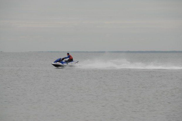 "Jet Skiing at Barnegat Bay"