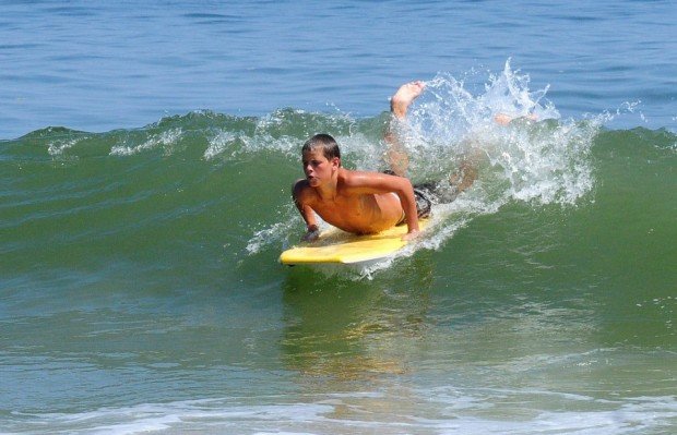 "Bodyboarding at Ocean City"