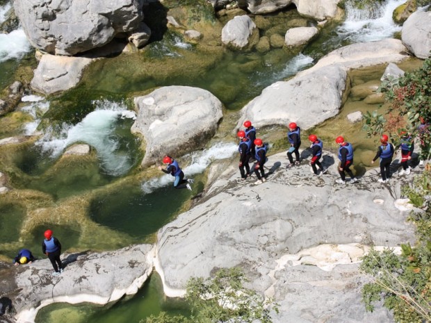 "Canyoning at Cetina River"