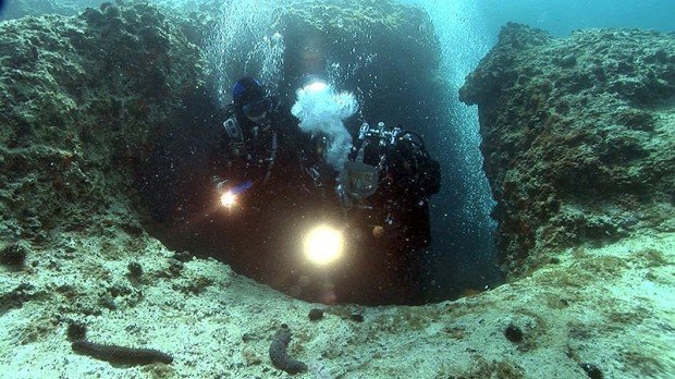 "Cave Diving at Lucice Cave"