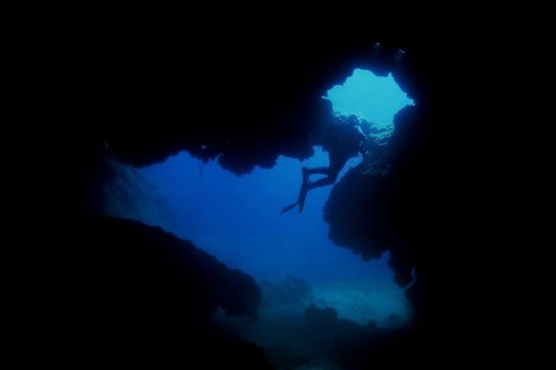 "Cave Diving at Lucice Cave"
