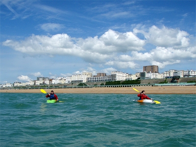 "Kayaking at Brighton Beach"