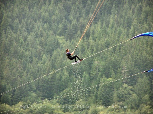 “Kiteboarding at Nitinat Lake”