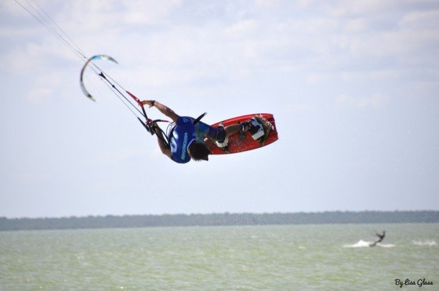 "Kiteboarding at Progreso"