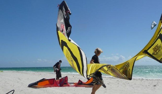 "Kitesurfing at Bexhill"