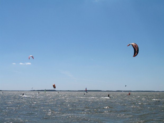 "Kitesurfing at Dewey Beach"