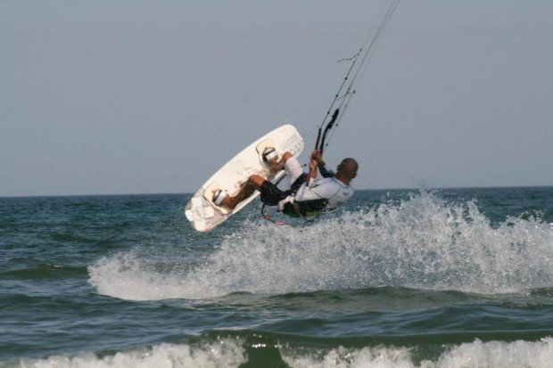 "Kitesurfing at Kazeboo Beach"