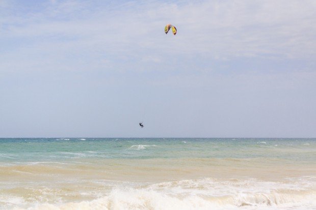 "Kitesurfing at Vama Veche Beach"